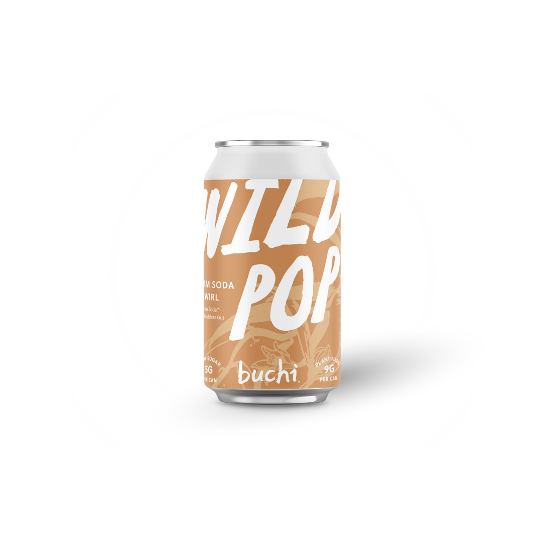 Cream Soda Swirl Wild Pop | Low Calorie Soda | Buchi